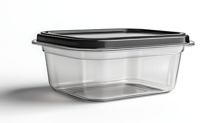 Crystal clear lunch storage container with lock high resolution picture