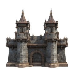 Obraz premium Medieval stone castle with towers