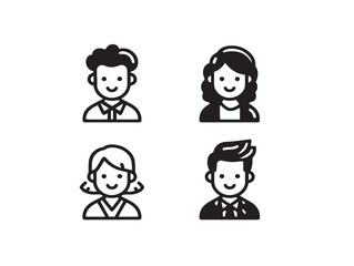 Creative Mentoring and Training Icon Collection Outline Vector