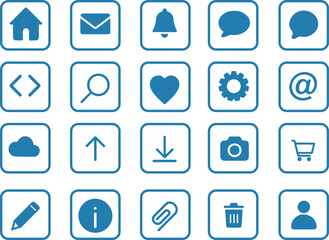 website icon vector art illustration 