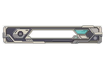 abstract flat grey and cream color futuristic rectangle lower third bar name