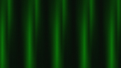 Abstract green lines of neon lights and shadows
