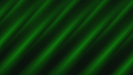 Abstract green lines of neon lights and shadows