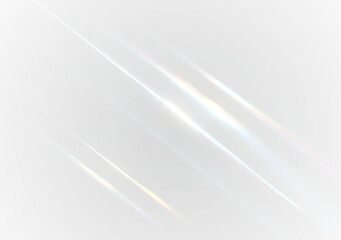 PNG glowing rainbow prism with crystal sparkle transparent light reflection shine and magical bright overlay