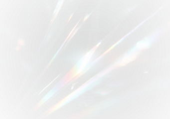 PNG glowing rainbow prism with crystal sparkle transparent light reflection shine and magical bright overlay