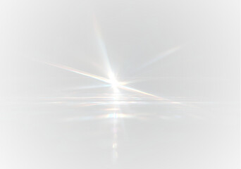 PNG radiant prism rainbow light with soft glowing crystal sparkle shimmer and transparent bright glare