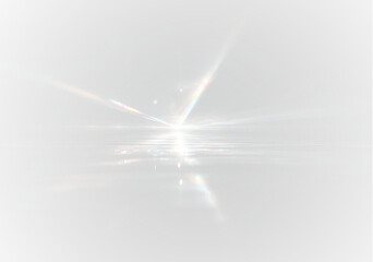 PNG radiant prism rainbow light with soft glowing crystal sparkle shimmer and transparent bright glare