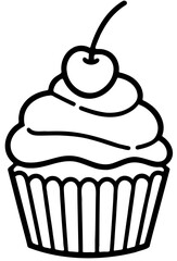 Cupcake with Cherry birthday