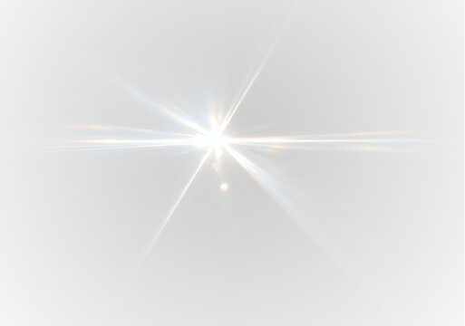 PNG prism rainbow glow with crystal shine sparkling light reflection and transparent shimmer effect