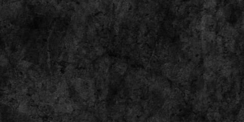 Fototapeta premium old black wall background texture, dark concrete floor or old grunge background, Old loft style raw concrete wall.