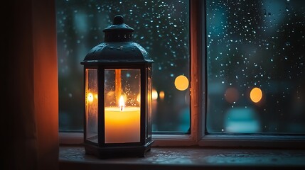 lantern in the dark