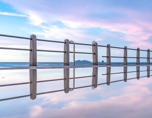 Fototapeta premium Peaceful coastal reflection