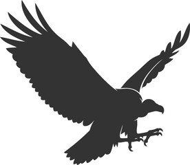 Obraz premium Vulture bird animal vector silhouette
