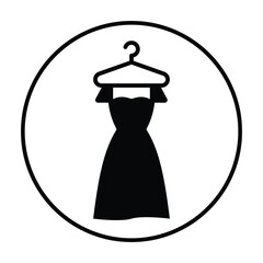 fashion dress icon vector