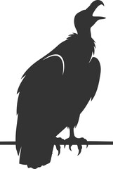Vulture bird animal vector silhouette