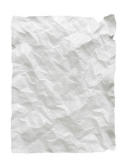 Crumpled and torn paper with a wet wrinkle effect.