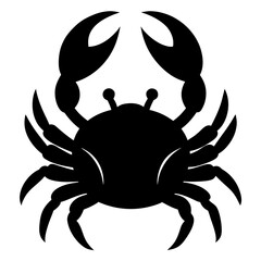 crab on white background