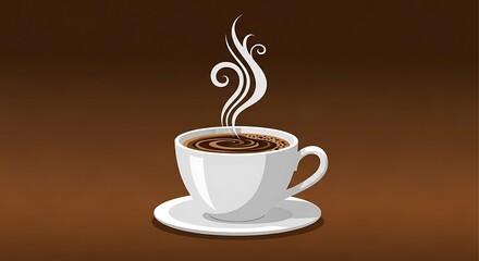 Obraz premium Hot Coffee Cup. (1)