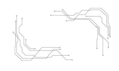 Futuristic Circuit Pattern Vector Illustration