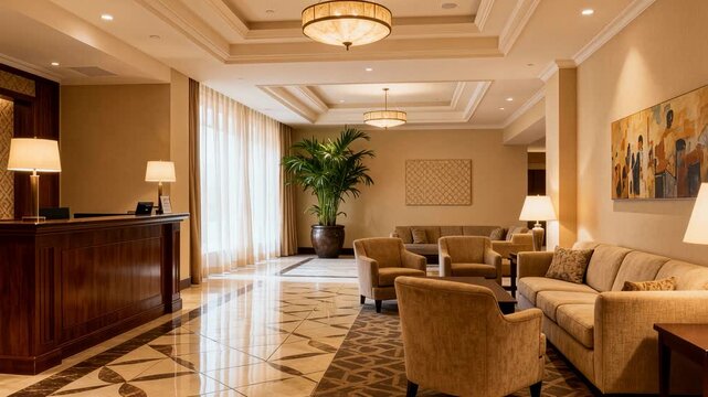 Luxury hostel reception