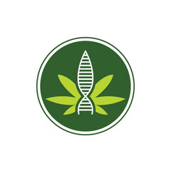 cannabis medical abstract logo modern style