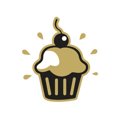 cupcakes abstract logo modern style