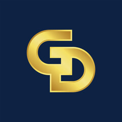 dg letters abstract logo modern style