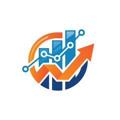 digital scale abstract logo modern style