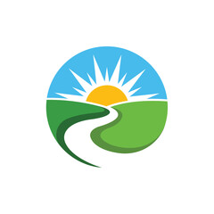 mountain abstract logo modern style