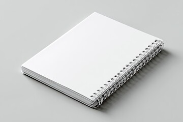 Blank spiral-bound notebook