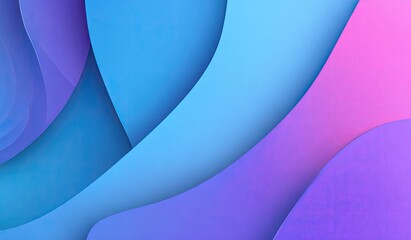 Abstract layered shapes in vibrant, soft pastel colors