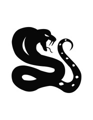 black snake on white vector