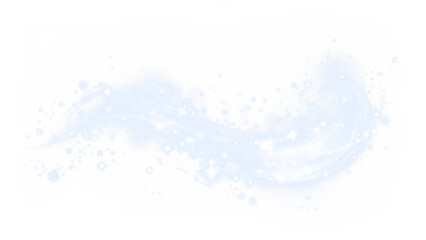 Elegant Glowing Wind with Sparkling Particles, ideal for a Holiday Overlay PNG for Festive Photo Effects