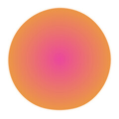 Gradient blur round shape, Blob, abstract colorful sphere, abstract shape,blur effect, Pink, Orange