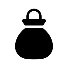 An illustration of a black icon of a newborn product on a white background