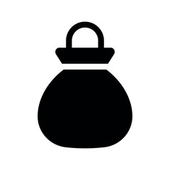 An illustration of a black icon of a newborn product on a white background