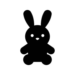 An illustration of a black icon of a newborn product on a white background