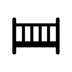 An illustration of a black icon of a newborn product on a white background