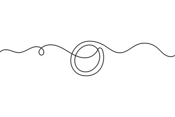 Wedding ring outline continuous one line drawing minimalist vector isolated illustration design 
