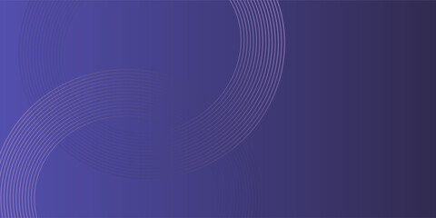 Abstract blue glowing geometric lines on dark blue background. Modern shiny blue circle lines pattern. Futuristic technology concept. Suit for cover, poster,