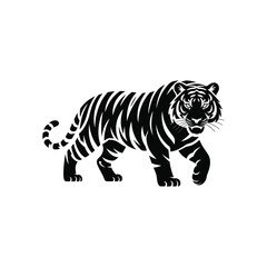 Tiger Silhouette Vector Illustration