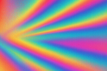 Vibrant retro holographic rainbow light beams abstract colorful background