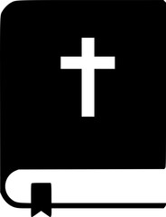 Obraz premium bible icon flat vector icon 