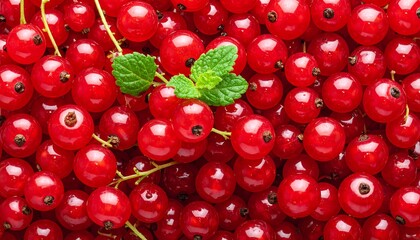 Red currants close-up