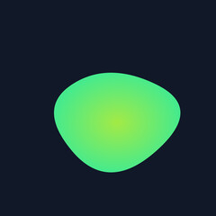 Set Abstract Colorful Gradient Blob with Blur Effect in Red and Green and Yellow