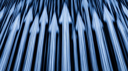 Abstract Blue Arrows Pattern on Dark Background Modern Digital Design