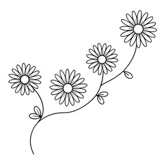 Daisy Chain Line Vector