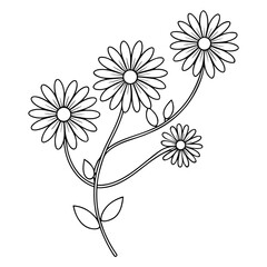 Daisy Chain Line Vector