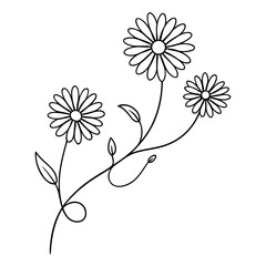 Daisy Chain Line Vector