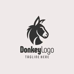 Classy Black White Donkey Emblem